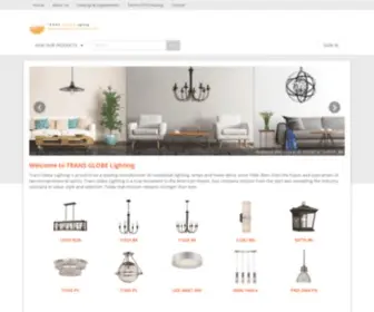 Tglighting.com(Trans Globe Lighting) Screenshot