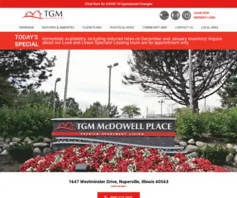 TGMMCDowellplace.com(TGM Communities) Screenshot