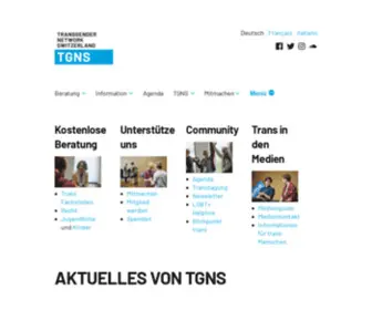TGNS.ch(TGNS Transgender Network Switzerland) Screenshot