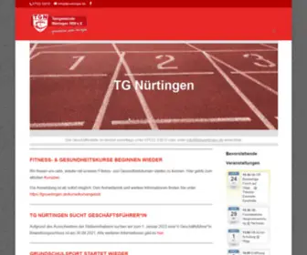 Tgnuertingen.de(TG Nürtingen) Screenshot