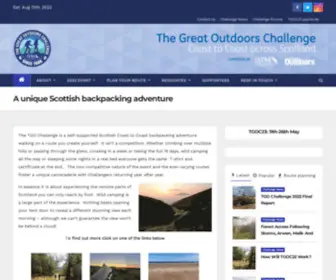Tgochallenge.co.uk(A unique Scottish backpacking adventure) Screenshot