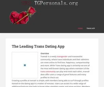 Tgpersonals.org(TGpersonals) Screenshot