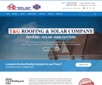 Tgroofing.com(T &amp; G Roofing and Solar Company) Screenshot