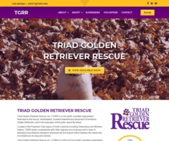 TGRR.org(Triad Golden Retriever Rescue) Screenshot