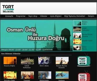 TGRtbelgesel.com.tr(TGRT BELGESEL TV) Screenshot