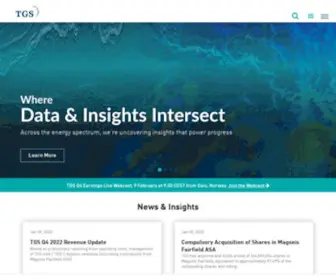 TGS.com(Energy Data & Intelligence) Screenshot