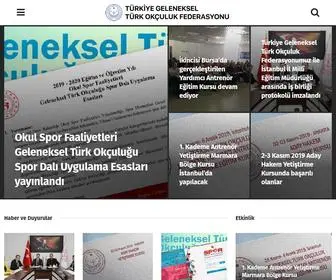 Tgtof.org.tr(Türkiye Geleneksel Türk Okçuluk Federasyonu) Screenshot
