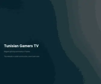 TGTV.tn(Tunisian Gamers TV) Screenshot