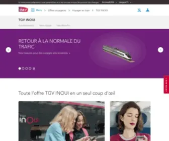 TGV.com(Les offres TGV INOUI) Screenshot