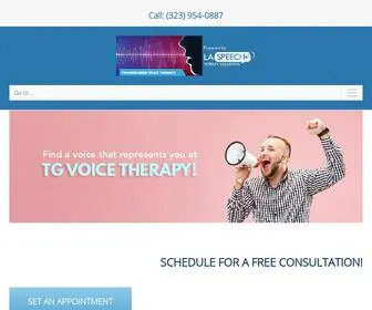 Tgvoicetherapy.com(Transgender Voice Therapy) Screenshot