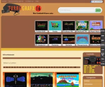 TGX16.com(Turbografx 16 Games Online) Screenshot