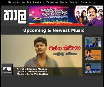 Thaala.lk(L Sri Lanka's Premium Music Portal) Screenshot