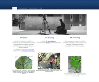 Thadwester.com(Laser Scanning and GIS Consulting) Screenshot