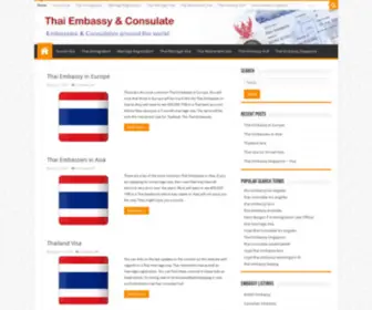 Thai-Consulate.net(Thai Embassy & Thai Consulate) Screenshot
