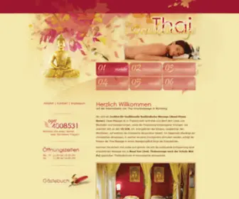 Thai-Druckmassage.de(Institut für traditionelle thailändische Massage in harmonischer Atmosphäre) Screenshot