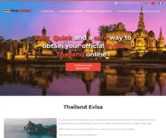 Thai-Evisa.com(EVisa application for Thailand) Screenshot
