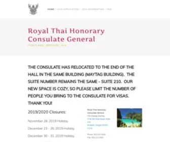 Thai-OR.com(Royal Thai Honorary Consulate General) Screenshot