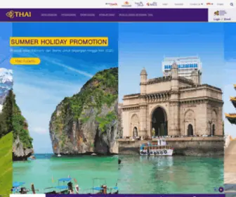 Thaiairways.co.id(Thai Airways Indonesia) Screenshot