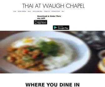 Thaiatwaughchapel.com(THAI AT WAUGH CHAPEL) Screenshot