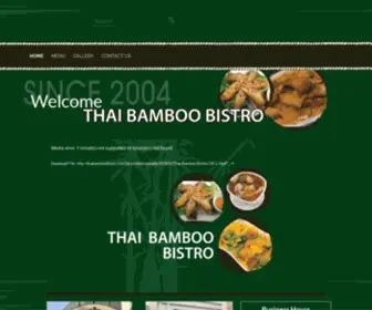 Thaibamboobistro.com(Traditional Thai Cuisine in Orange County) Screenshot