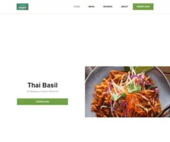 Thaibasilboston.com(Thai Basil) Screenshot