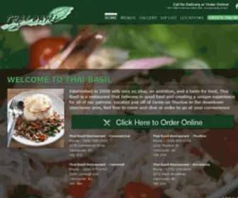 Thaibasilvancouver.ca(Thai Basil Restaurant) Screenshot