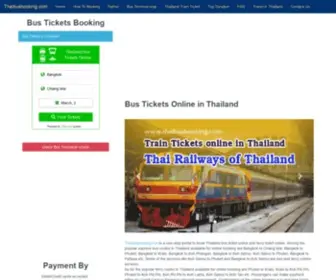 Thaibusbooking.com(Bus Tickets online in Thailand) Screenshot