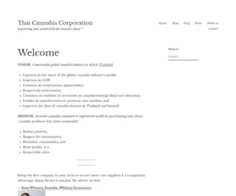 Thaicannabiscorporation.com(Improving your world with the cannabis plant) Screenshot