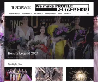 Thaicatwalk.com(No.1 Fashion Media Website in Thailand) Screenshot