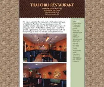 Thaichilielkgrove.net(Order Online for Takeout / Pickup. Here at Thai Chili) Screenshot