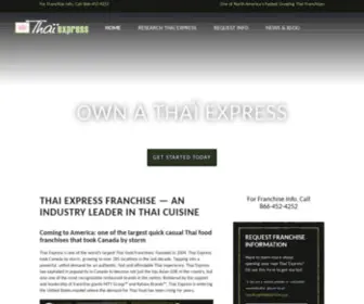 Thaiexpressfranchise.com(Industry leader Thai Express franchise) Screenshot