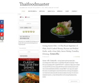 Thaifoodmaster.com(Authentic Home Cooking Style Thai Food Recipes) Screenshot