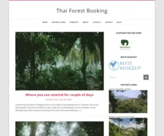 Thaiforestbooking.com(Thai Forest Booking) Screenshot