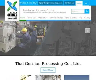 Thaigermangroup.com(Thai German Processing Co Ltd) Screenshot