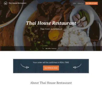 Thaihouse-Danville.com(Order Online for Takeout / Pickup. Here at Thai House Restaurant) Screenshot