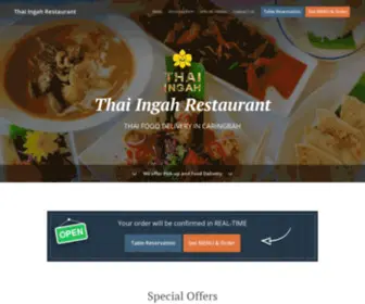 Thaiingahrestaurant.com.au(Order Online for Takeaway / Delivery or Book a Table. Here at Thai Ingah Restaurant) Screenshot