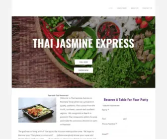 Thaijasminexpress.com(Pearland Thai) Screenshot