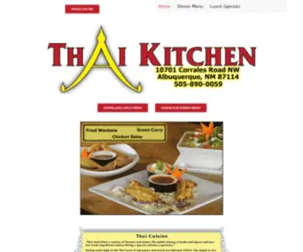 Thaikitchenabq.com(Thai Cuisine) Screenshot