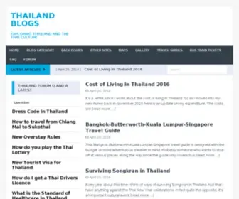 Thailand-Blogs.com(Thailand Blogs) Screenshot