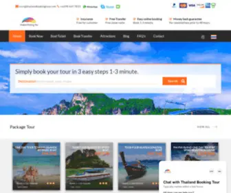 Thailandbookingtour.com(Thailand Booking Tours) Screenshot