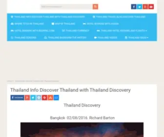 Thailanddiscovery.info(Thailand Info Discover Thailand with Thailand Discovery) Screenshot