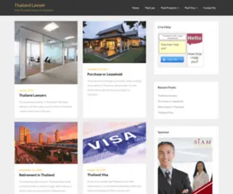 Thailandlawyers.net(Thailand Lawyer) Screenshot