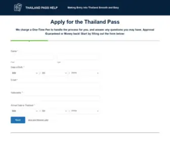 Thailandpasshelp.com(Apply Now for Thailand Pass) Screenshot