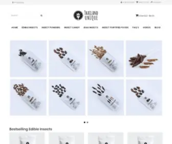 Thailandunique.com(Edible Insects for sale US) Screenshot
