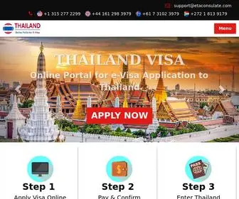 Thailandvisagov.com(Thailand eVisa) Screenshot