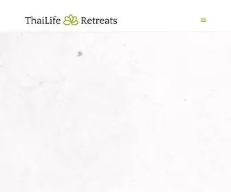 Thailiferetreats.com(ThaiLife Retreats) Screenshot