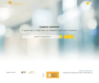 Thailistedcompany.com(Company Snapshot) Screenshot