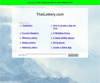 Thailottery.com Screenshot