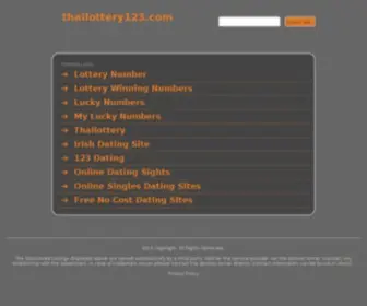 Thailottery123.com Screenshot