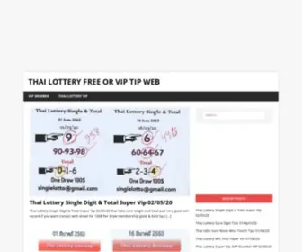 Thailotteryup.com Screenshot